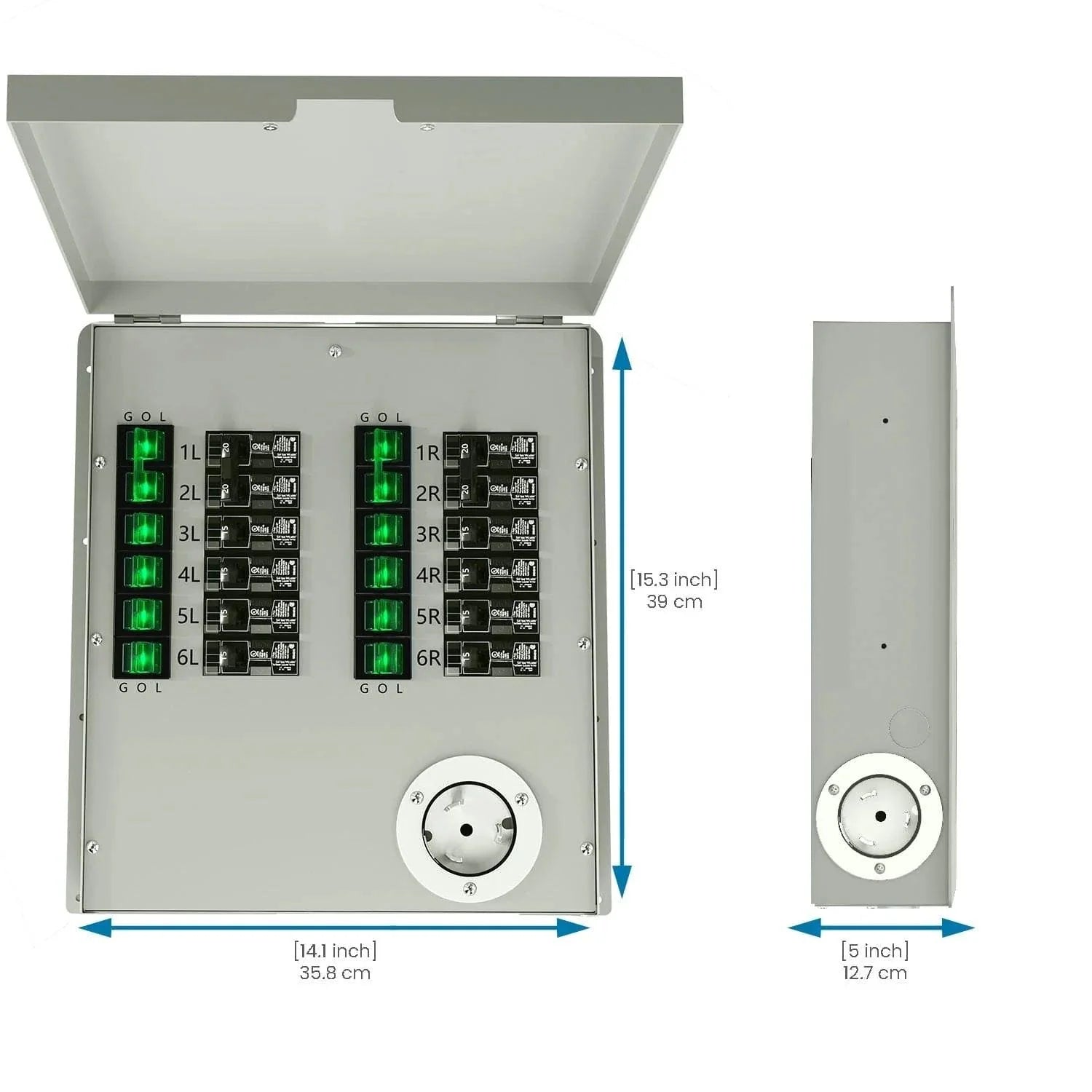 Refurbished - Nature's Generator 120/240V 50A 12-Circuit Non-Automatic Transfer Switch